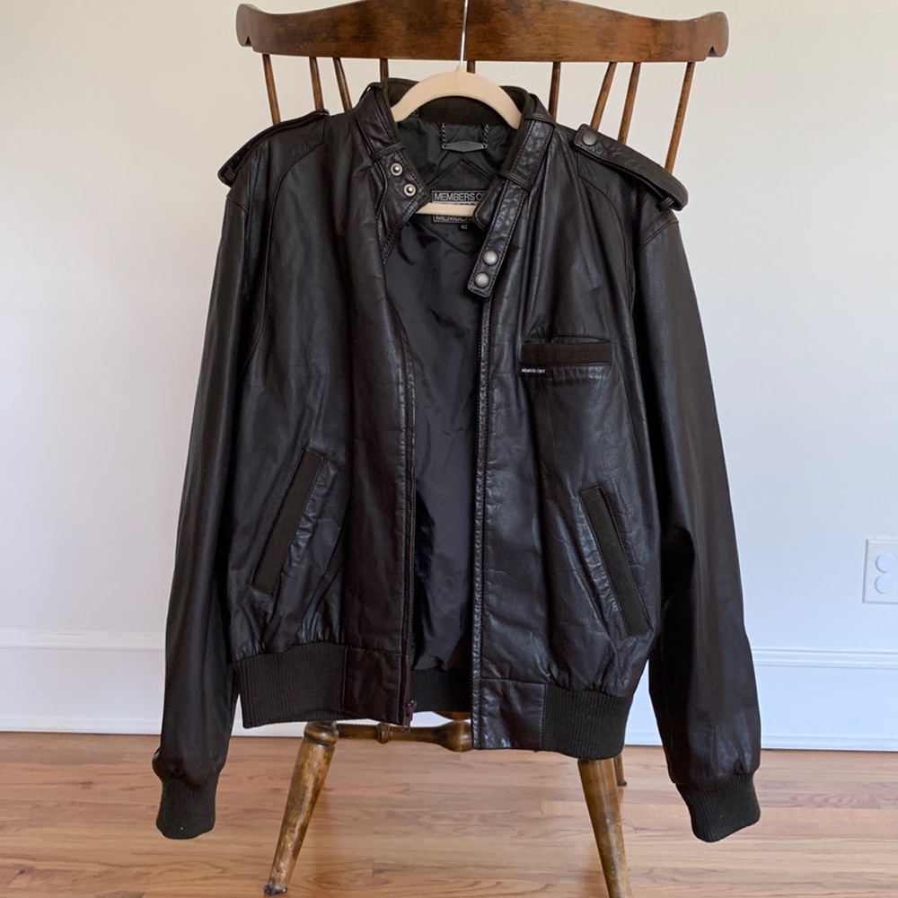 Pristine Genuine Leather Vintage 80’s Members Only Jacket